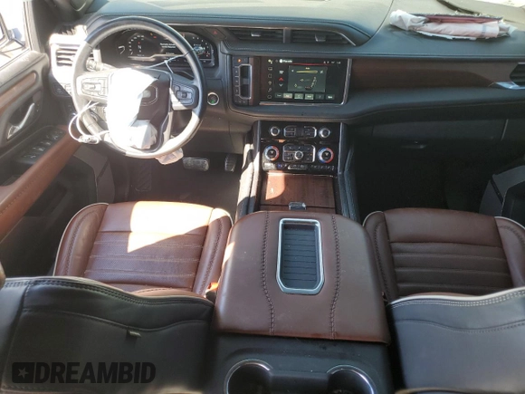 2023 GMC Yukon Denali Ultimate with VIN 1GKS2EKL0PR132029, listed as a Copart auction lot 77234034 with 58,071 mi miles and Salvage Title. Bid and sale history available at carsss.com. Image 8.