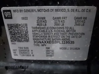 2023 Chevrolet Equinox Premier z VIN 3GNAXXEG3PL119535, wystawiony jako IAAI lot #41544139 z przebiegiem 51 302 mil mil oraz . Historia ofert i sprzedaży dostępna na DreamBid. Obrazek 9.