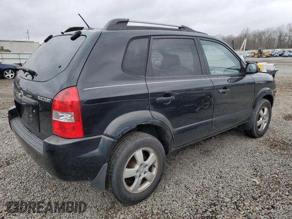 2007 Hyundai Tucson GLS with VIN KM8JM12B97U564631, listed as a Copart auction lot 51325235 with 206,944 mi miles and Clean Title. Bid and sale history available at carsss.com. Image 3.