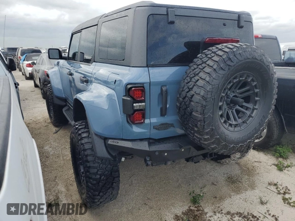 2023 Ford Bronco Raptor with VIN 1FMEE5JR7PLB79692, listed as a Copart auction lot 74881474 with 862 mi miles and Salvage Title. Bid and sale history available at carsss.com. Image 2.