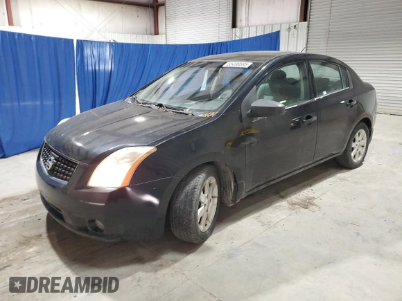 2008 Nissan Sentra S with VIN 3N1AB61E08L716037, listed as a Copart auction lot 55498595 with 163,638 mi miles and Clean Title. Bid and sale history available at DreamBid. Image 1.