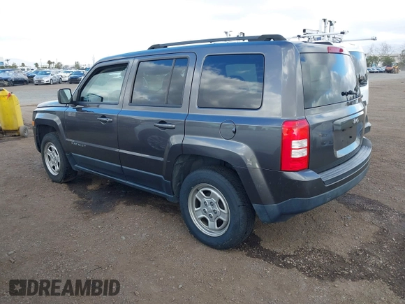 2016 Jeep Patriot Sport SE with VIN 1C4NJPBA1GD722176, listed as a IAAI auction lot 41549744 with 108,550 mi miles and . Bid and sale history available at carsss.com. Image 3.