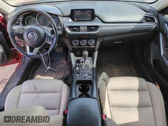 2016 Mazda 6 i Sport with VIN JM1GJ1U52G1410942, listed as a Copart auction lot 51810155 with 163,488 mi miles and Salvage Title. Bid and sale history available at DreamBid. Image 8.