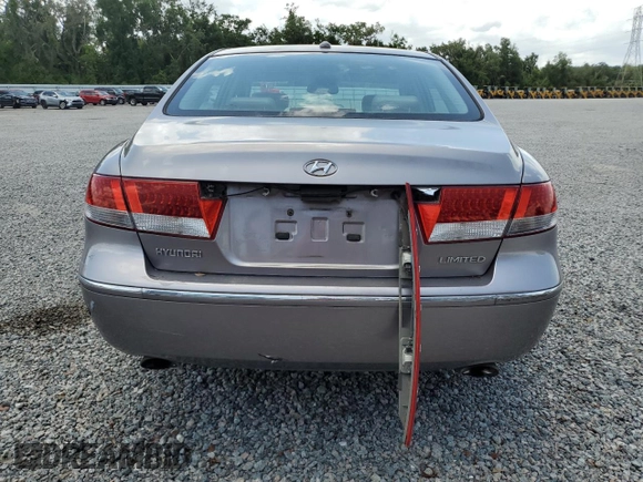 2007 Hyundai Azera SE with VIN KMHFC46FX7A216846, listed as a Copart auction lot 60035695 with 197,201 mi miles and Salvage title. Bid and sale history available at DreamBid. Image 6.
