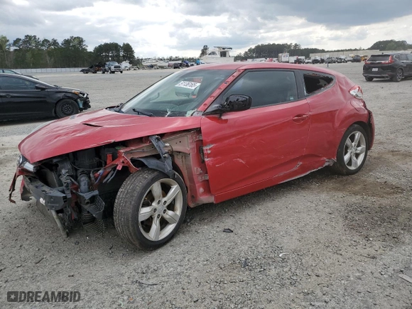 2015 Hyundai Veloster with VIN KMHTC6AD1FU243001, listed as a Copart auction lot 51136165 with 140,251 mi miles and Salvage Title. Bid and sale history available at carsss.com. Image 1.