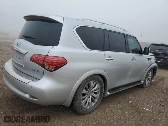 2017 Infiniti QX80 with VIN JN8AZ2NC0H9430079, listed as a Copart auction lot 54515715 with 132,799 mi miles and Salvage title. Bid and sale history available at DreamBid. Image 3.