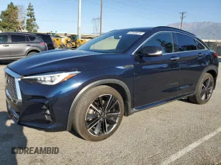 2022 Infiniti QX55 Essential with VIN 3PCAJ5K34NF104019, listed as a Copart auction lot 52546815 with 78,698 mi miles and Salvage Title. Bid and sale history available at DreamBid. Image 1.