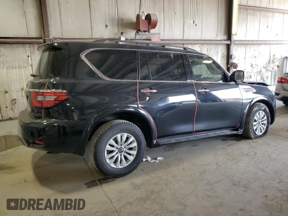 2021 Nissan Armada SV with VIN JN8AY2AC1M9146351, listed as a Copart auction lot 70776764 with 73,727 mi miles and Salvage Title. Bid and sale history available at carsss.com. Image 3.