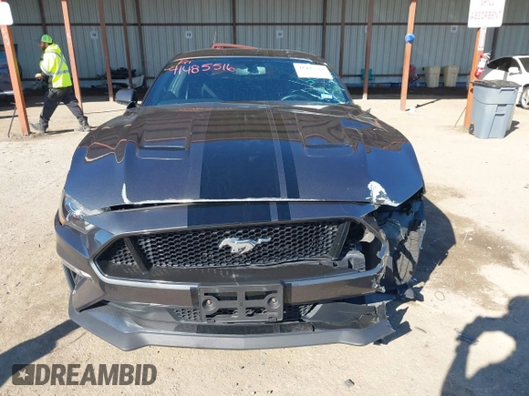 2019 Ford Mustang GT with VIN 1FA6P8CF4K5176680, listed as a IAAI auction lot 41485516 with 59,278 mi miles and . Bid and sale history available at DreamBid. Image 12.