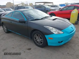 2003 Toyota Celica GT with VIN JTDDR32T830144240, listed as a IAAI auction lot 41602414 with 213,521 mi miles. Bid and sale history available at carsss.com. Image 1.