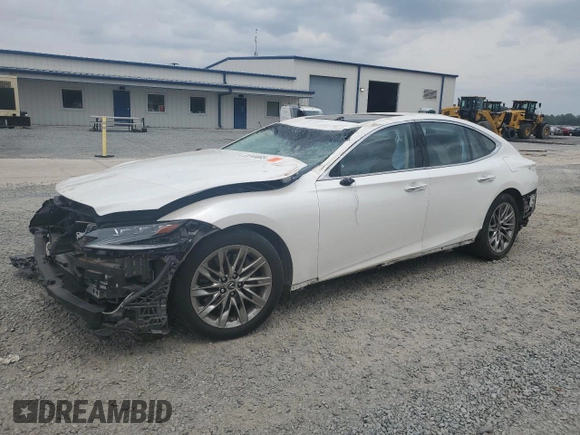 2018 Lexus LS 500 z VIN JTHB51FFXJ5006807, wystawiony jako Copart lot #52315865 z przebiegiem 60 236 mil mil oraz Szkoda całkowita • Salvage title. Historia ofert i sprzedaży dostępna na DreamBid. Obrazek 1.