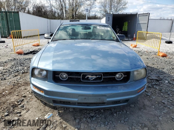 2007 Ford Mustang Deluxe with VIN 1ZVFT80N075264020, listed as a Copart auction lot 50575815 with 99,728 mi miles and Salvage Title. Bid and sale history available at carsss.com. Image 5.