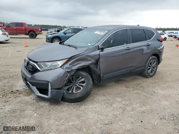 2021 Honda CR-V EX-L with VIN 2HKRW1H85MH419590, listed as a Copart auction lot 47138205 with 68,590 mi miles and Salvage Title. Bid and sale history available at carsss.com. Image 1.