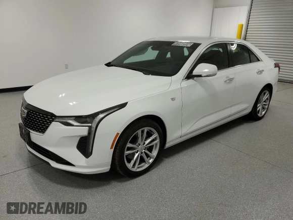 2024 Cadillac CT4 Luxury z VIN 1G6DA5RK3R0129124, wystawiony jako Copart lot #81768174 z przebiegiem 13 452 mil mil oraz Czysty tytuł • Clean title. Historia ofert i sprzedaży dostępna na DreamBid. Obrazek 1.