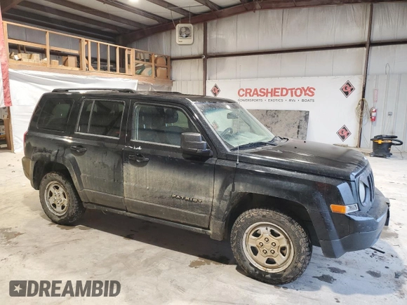 2013 Jeep Patriot Sport with VIN 1C4NJRBB5DD245574, listed as a Copart auction lot 47740035 with 185,559 mi miles and Salvage Title. Bid and sale history available at carsss.com. Image 4.