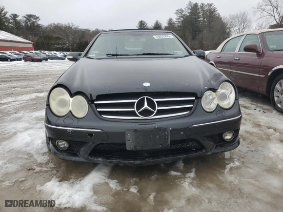 2006 Mercedes-Benz CLK-Class 5.0L with VIN WDBTK75G66T057685, listed as a Copart auction lot 43853295 with 0 mi miles and Clean Title. Bid and sale history available at carsss.com. Image 5.