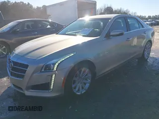 2014 Cadillac CTS Sedan RWD with VIN 1G6AP5SX8E0184038, listed as a IAAI auction lot 41235258 with 107,420 mi miles. Bid and sale history available at carsss.com. Image 18.