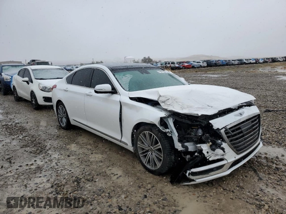 2020 Genesis G80 3.8L with VIN KMTFN4JE9LU334944, listed as a Copart auction lot 79417264 with 47,384 mi miles and Salvage Title. Bid and sale history available at DreamBid. Image 4.