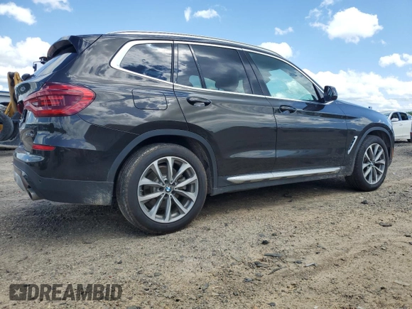 2019 BMW X3 sDrive30i with VIN 5UXTR7C56KLF27949, listed as a Copart auction lot 54762165 with 88,414 mi miles and Salvage Title. Bid and sale history available at DreamBid. Image 3.