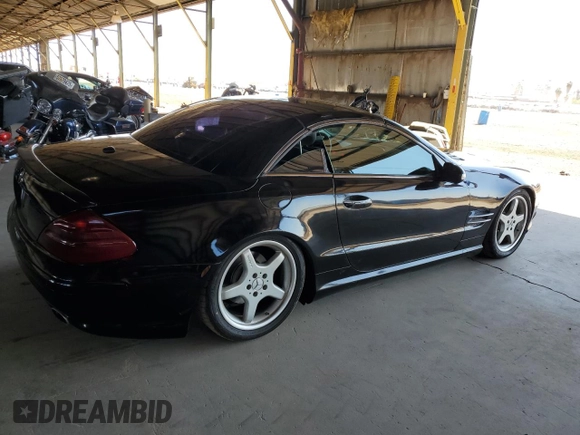 2003 Mercedes-Benz SL 500 with VIN WDBSK75F93F016612, listed as a Copart auction lot 57629005 with 52,791 mi miles and Clean title. Bid and sale history available at DreamBid. Image 3.