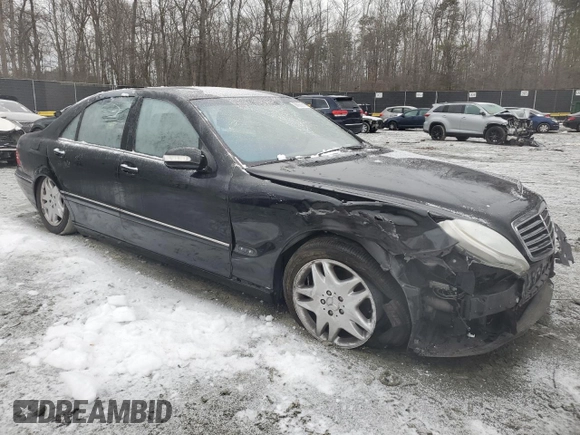 2003 Mercedes-Benz S-Class 4.3L with VIN WDBNG70JX3A368203, listed as a Copart auction lot 88929275 with 0 mi miles and Salvage Title. Bid and sale history available at carsss.com. Image 4.