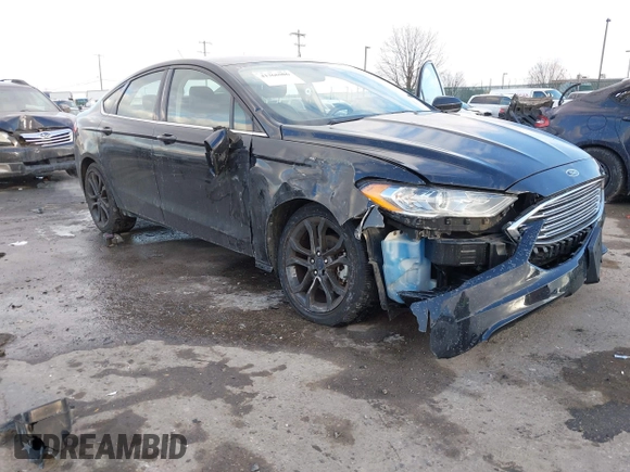 2018 Ford Fusion SE with VIN 3FA6P0HD1JR264641, listed as a IAAI auction lot 41366906 with 116,785 mi miles. Bid and sale history available at carsss.com. Image 6.