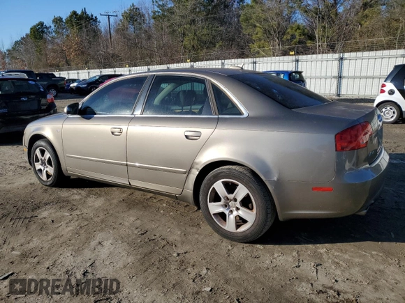 2005 Audi A4 2.0T with VIN WAUAF68E55A479388, listed as a Copart auction lot 87855955 with 103,835 mi miles and Salvage Title. Bid and sale history available at carsss.com. Image 2.