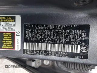 2014 Toyota Camry L z VIN 4T1BF1FK3EU322598, wystawiony jako IAAI lot #41490070 z przebiegiem 101 250 mil mil oraz . Historia ofert i sprzedaży dostępna na DreamBid. Obrazek 9.