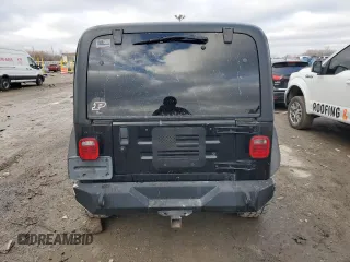 2002 Jeep Wrangler Sport with VIN 1J4FA49S22P751916, listed as a Copart auction lot 43386935 with 0 mi miles and Non Repairable. Bid and sale history available at carsss.com. Image 6.
