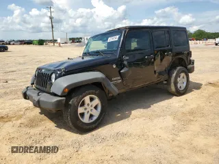 2018 Jeep Wrangler JK Unlimited Sport S with VIN 1C4BJWDG3JL906904, listed as a Copart auction lot 62789794 with 73,464 mi miles and Salvage Title. Bid and sale history available at carsss.com. Image 1.