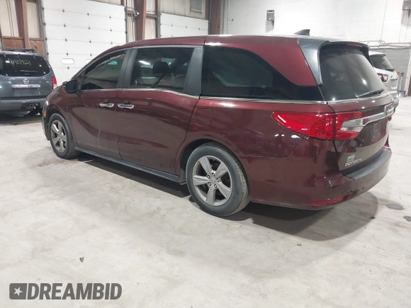 2020 Honda Odyssey EX-L with VIN 5FNRL6H76LB050622, listed as a IAAI auction lot 41886746 with 75,597 mi miles. Bid and sale history available at carsss.com. Image 3.