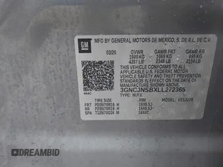 2020 Chevrolet Trax LS z VIN 3GNCJNSBXLL272365, wystawiony jako IAAI lot #40698380 z przebiegiem 39 306 mil mil oraz . Historia ofert i sprzedaży dostępna na DreamBid. Obrazek 9.