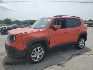 2017 Jeep Renegade Latitude with VIN ZACCJBBB3HPG10193, listed as a Copart auction lot 60812755 with 40,588 mi miles and Salvage title. Bid and sale history available at DreamBid. Image 1.