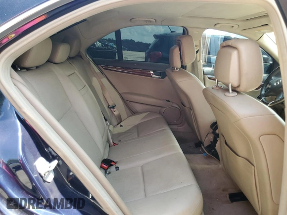 2011 Mercedes-Benz C 300 Sport with VIN WDDGF8BB4BR139871, listed as a Copart auction lot 54922615 with 189,937 mi miles and Salvage title. Bid and sale history available at DreamBid. Image 10.