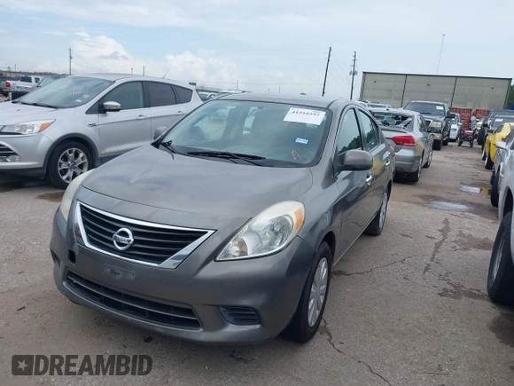 2012 Nissan Versa SL with VIN 3N1CN7AP3CL892631, listed as a IAAI auction lot 41910292 with 148,442 mi miles. Bid and sale history available at carsss.com. Image 2.