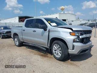 2020 Chevrolet Silverado 1500 Custom with VIN 3GCPWBEH6LG340504, listed as a IAAI auction lot 40007894 with 49,725 mi miles. Bid and sale history available at carsss.com. Image 1.