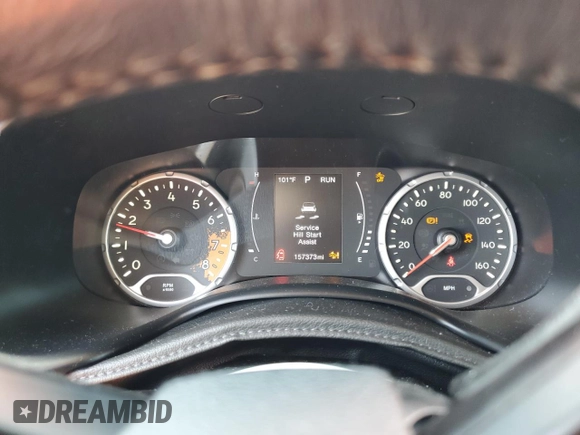 2017 Jeep Renegade Latitude with VIN ZACCJABBXHPF77140, listed as a Copart auction lot 54737895 with 157,373 mi miles and Salvage title. Bid and sale history available at DreamBid. Image 9.