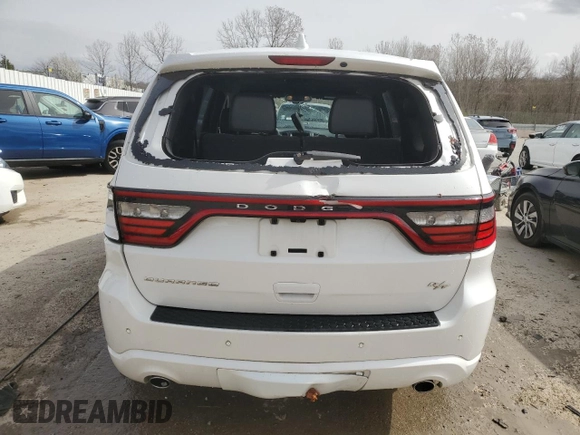 2017 Dodge Durango R/T with VIN 1C4SDHCT7HC606312, listed as a Copart auction lot 49839755 with 210,507 mi miles and Clean title. Bid and sale history available at DreamBid. Image 6.