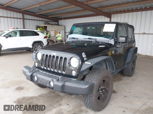 2015 Jeep Wrangler Sport with VIN 1C4AJWAG8FL550635, listed as a IAAI auction lot 42116285 with 111,782 mi miles. Bid and sale history available at carsss.com. Image 6.