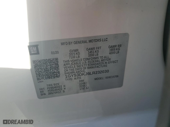 2020 Cadillac Escalade Platinum with VIN 1GYS3DKJ6LR232030, listed as a Copart auction lot 79781614 with 76,209 mi miles and Non Repairable. Bid and sale history available at carsss.com. Image 13.