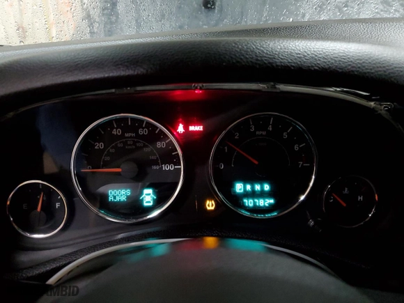 2017 Jeep Wrangler Unlimited Sport with VIN 1C4BJWDG7HL539287, listed as a Copart auction lot 52366995 with 70,782 mi miles and Salvage Title. Bid and sale history available at carsss.com. Image 9.
