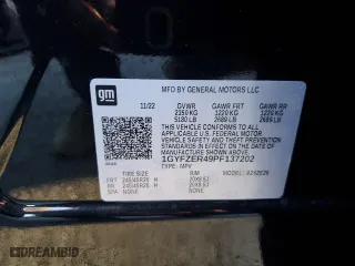 2023 Cadillac XT4 FWD Sport with VIN 1GYFZER49PF137202, listed as a Copart auction lot 46704555 with 17,233 mi miles and Salvage Title. Bid and sale history available at carsss.com. Image 13.