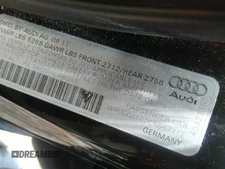 2012 Audi A6 Premium Plus с VIN WAUGGAFC2CN057712, выставлен на аукционе IAAI как лот 42360804 с пробегом 128 349 миль миль и . История ставок и продаж доступна на DreamBid. Изображение 9.