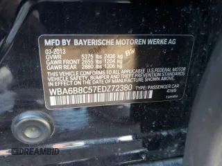 2014 BMW 6 Series 640i xDrive with VIN WBA6B8C57EDZ72380, listed as a Copart auction lot 53613465 with 137,949 mi miles and Salvage Title. Bid and sale history available at carsss.com. Image 12.