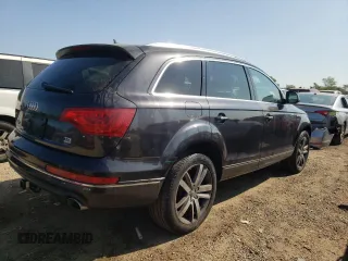 2013 Audi Q7 Premium Plus with VIN WA1LMAFE8DD011475, listed as a Copart auction lot 64720144 with 125,632 mi miles and Salvage title. Bid and sale history available at DreamBid. Image 3.