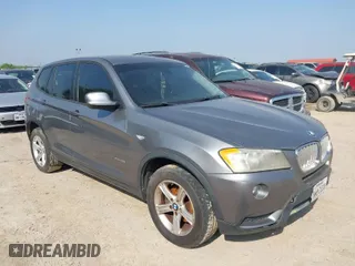 2011 BMW X3 28i with VIN 5UXWX5C52BL707952, listed as a IAAI auction lot 41928455 with 131,519 mi miles. Bid and sale history available at carsss.com. Image 1.