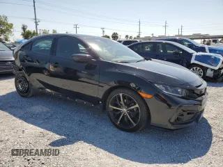 2021 Honda Civic Sport with VIN SHHFK7H4XMU217646, listed as a Copart auction lot 52574945 with 77,731 mi miles and Salvage Title. Bid and sale history available at DreamBid. Image 4.