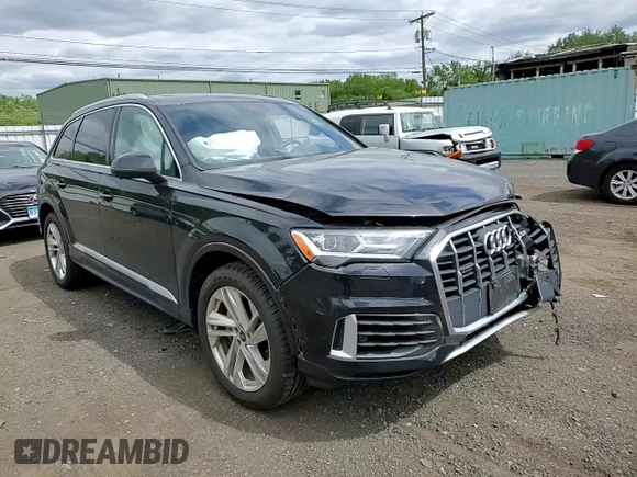 2021 Audi Q7 Premium Plus with VIN WA1LXAF76MD038019, listed as a Copart auction lot 57455365 with 30,848 mi miles and Salvage title. Bid and sale history available at DreamBid. Image 14.
