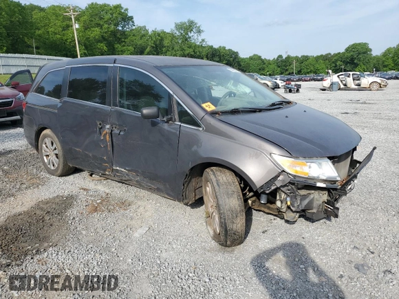 2016 Honda Odyssey SE with VIN 5FNRL5H38GB091380, listed as a Copart auction lot 55408255 with 128,974 mi miles and Salvage Title. Bid and sale history available at DreamBid. Image 4.
