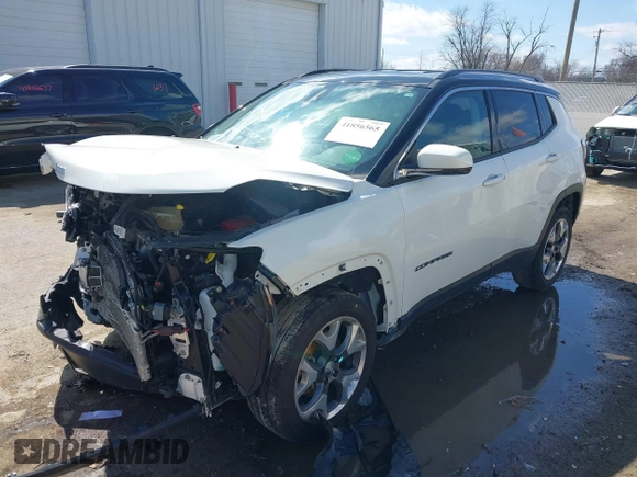 2019 Jeep Compass Limited with VIN 3C4NJDCB0KT827087, listed as a IAAI auction lot 41856565 with 69,081 mi miles and . Bid and sale history available at DreamBid. Image 2.